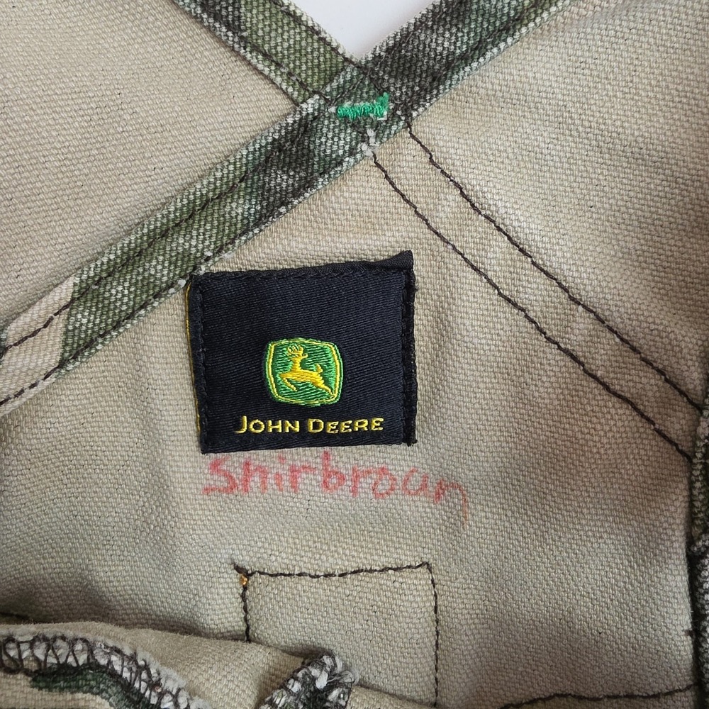 John Deere Overalls Boys' Size 5 Camo Pattern Straight Leg Reinforced Knees - Picture 8 of 10